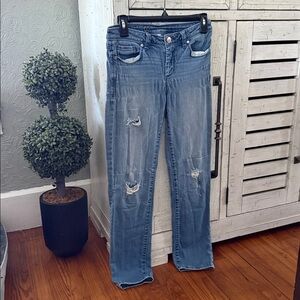 LC Lauren Conrad Light Blue Distressed Skinny Jeans